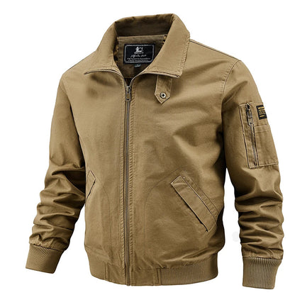 Men's Spring Jacket – Stylish Multi-Pocket Outerwear